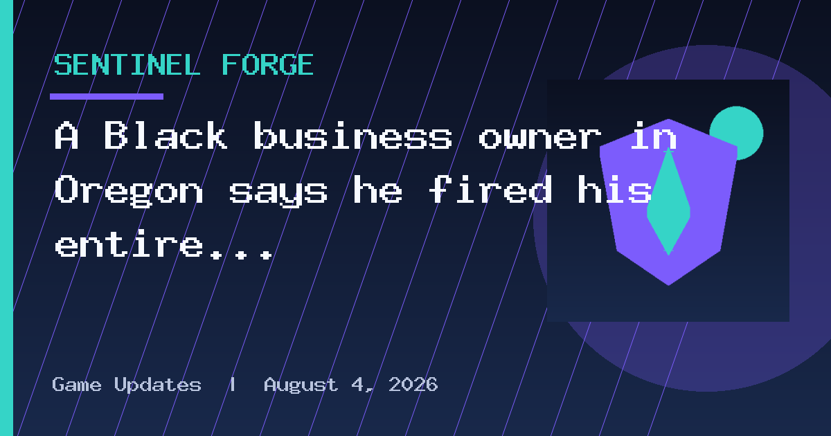 A Black business owner in Oregon says he fired his entire white staff
