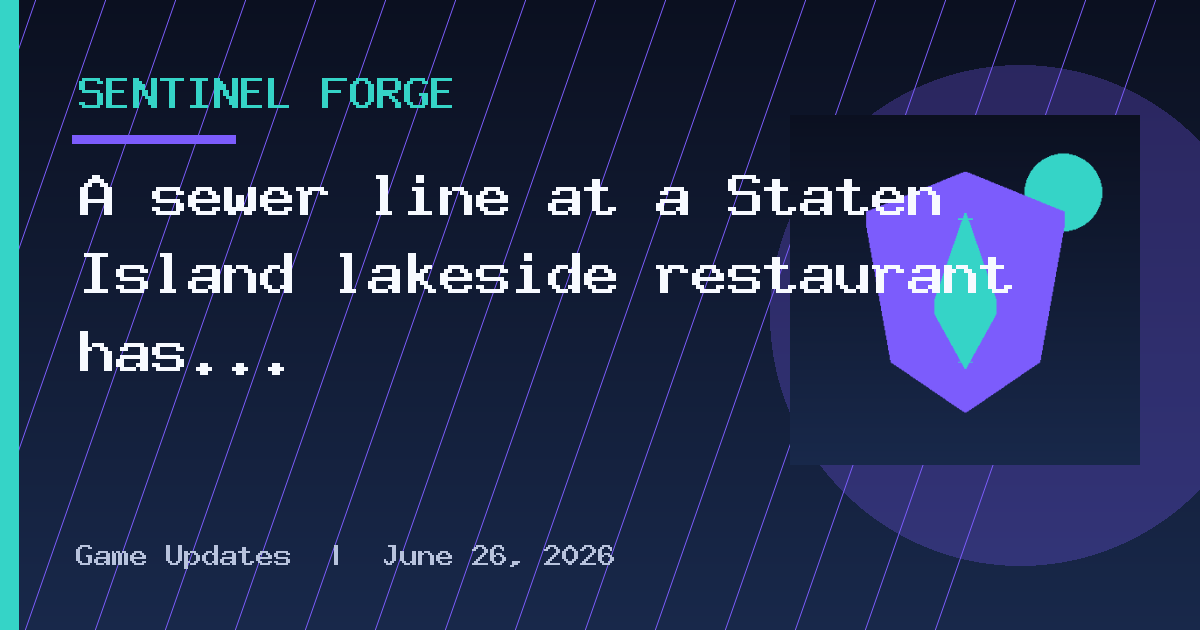 A sewer line at a Staten Island lakeside restaurant has reportedly leaked human