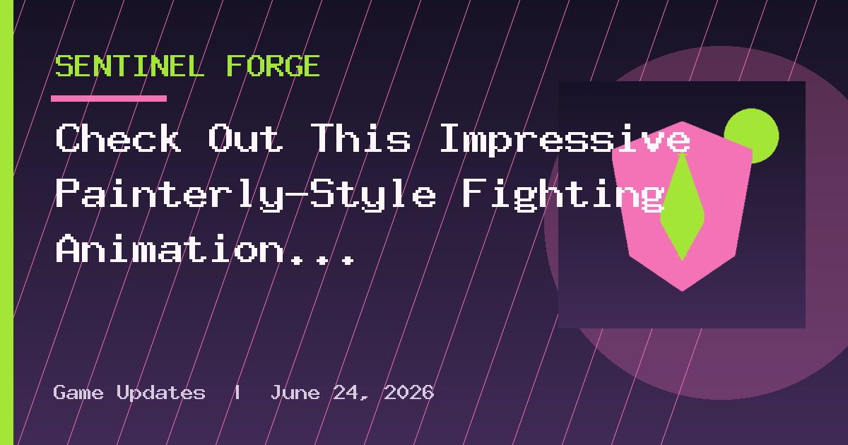 Check Out This Impressive Painterly-Style Fighting Animation