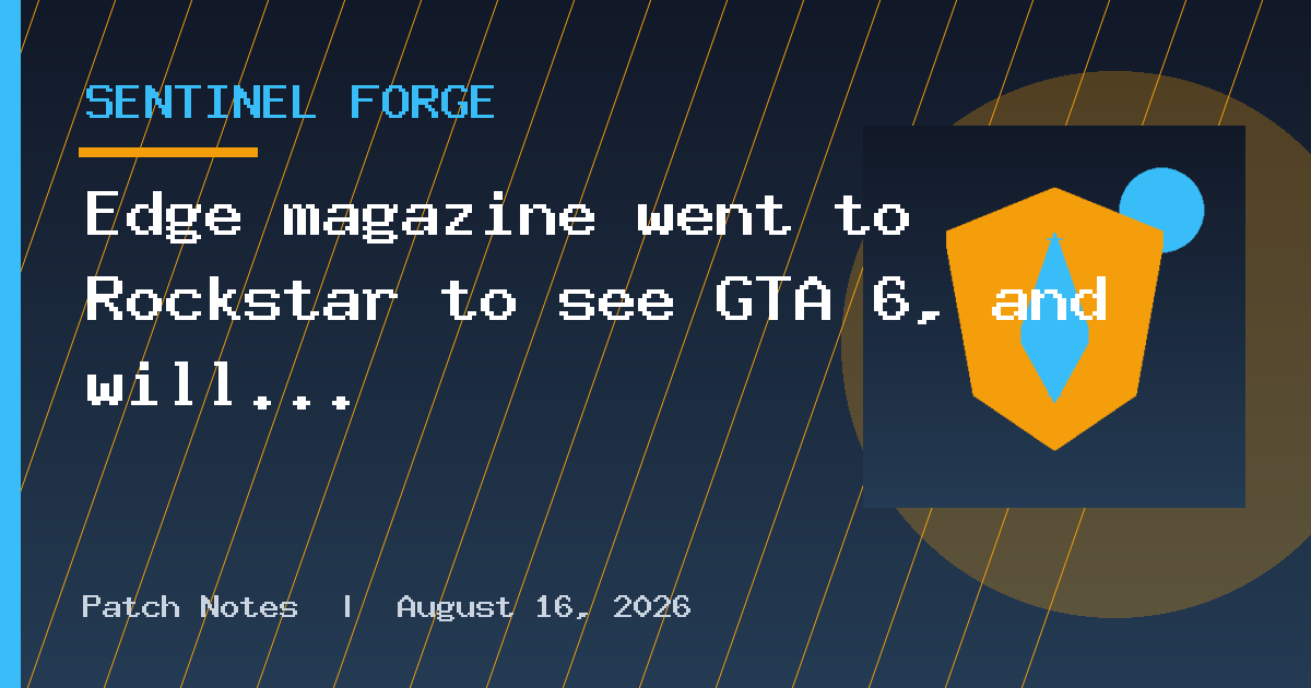 Edge magazine went to Rockstar to see GTA 6, and will tell you all