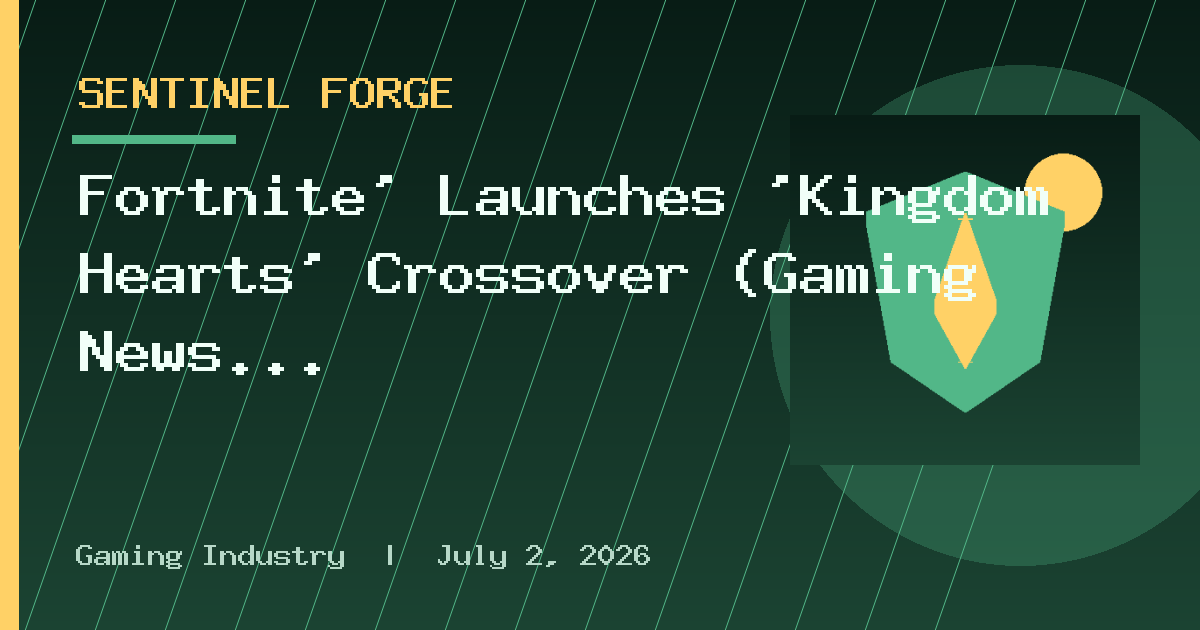 Fortnite’ Launches ‘Kingdom Hearts’ Crossover (Gaming News Roundup)