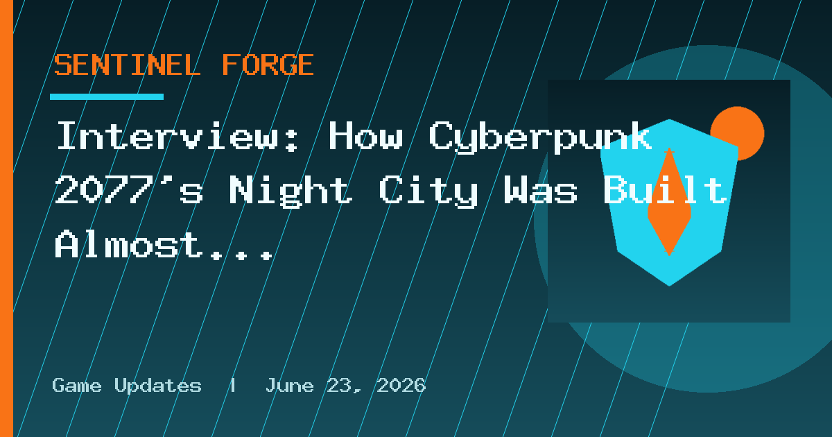 Interview: How Cyberpunk 2077’s Night City Was Built Almost Entirely by Hand