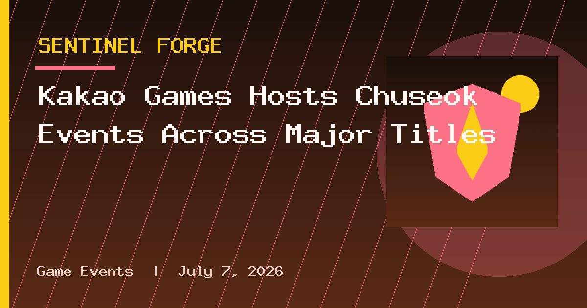 Kakao Games Hosts Chuseok Events Across Major Titles