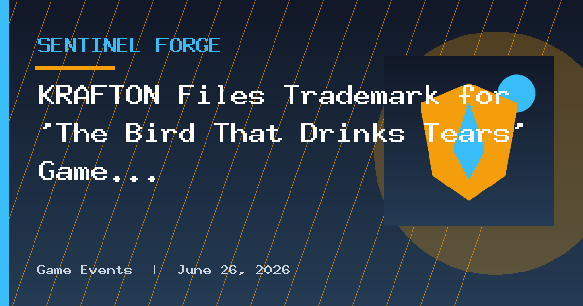 KRAFTON Files Trademark for 'The Bird That Drinks Tears' Game 'Windless