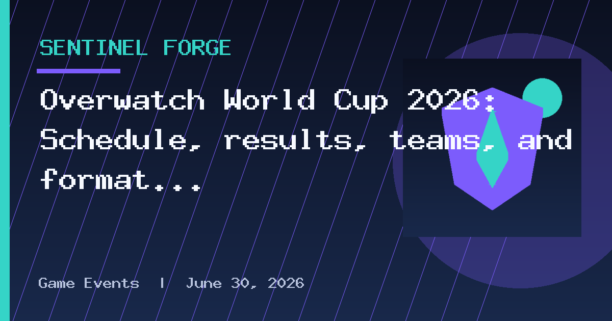 Overwatch World Cup 2026: Schedule, results, teams, and format