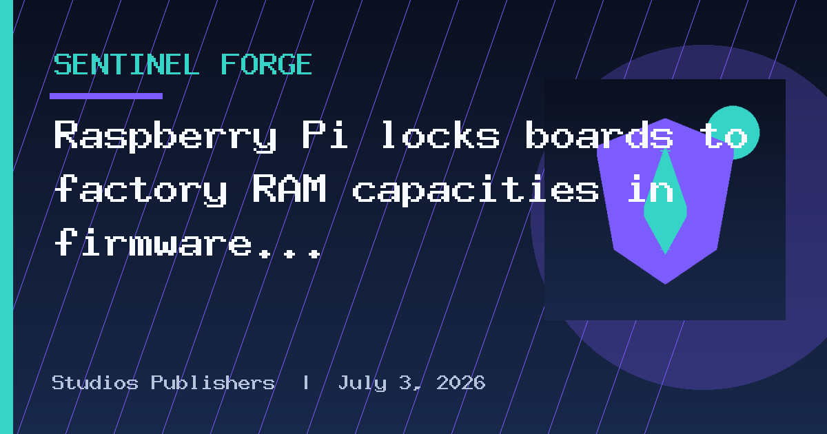 Raspberry Pi locks boards to factory RAM capacities in firmware