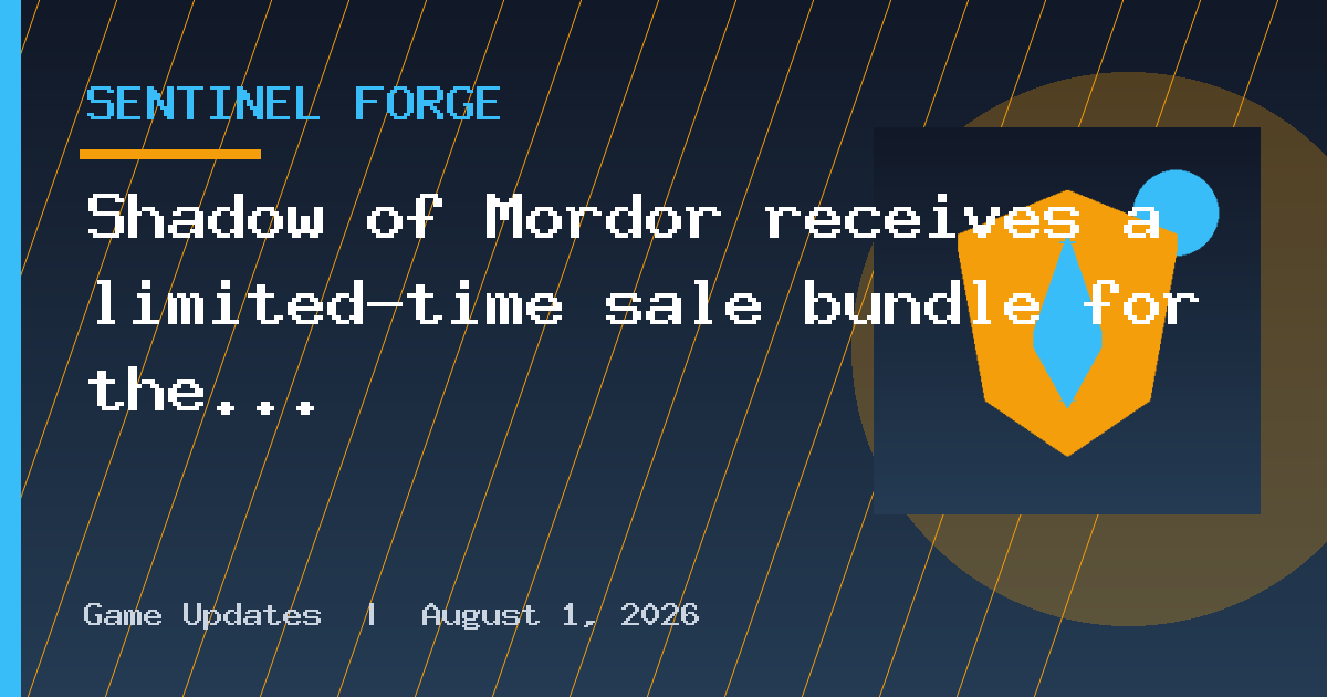 Shadow of Mordor receives a limited-time sale bundle for the Nintendo Switch 2