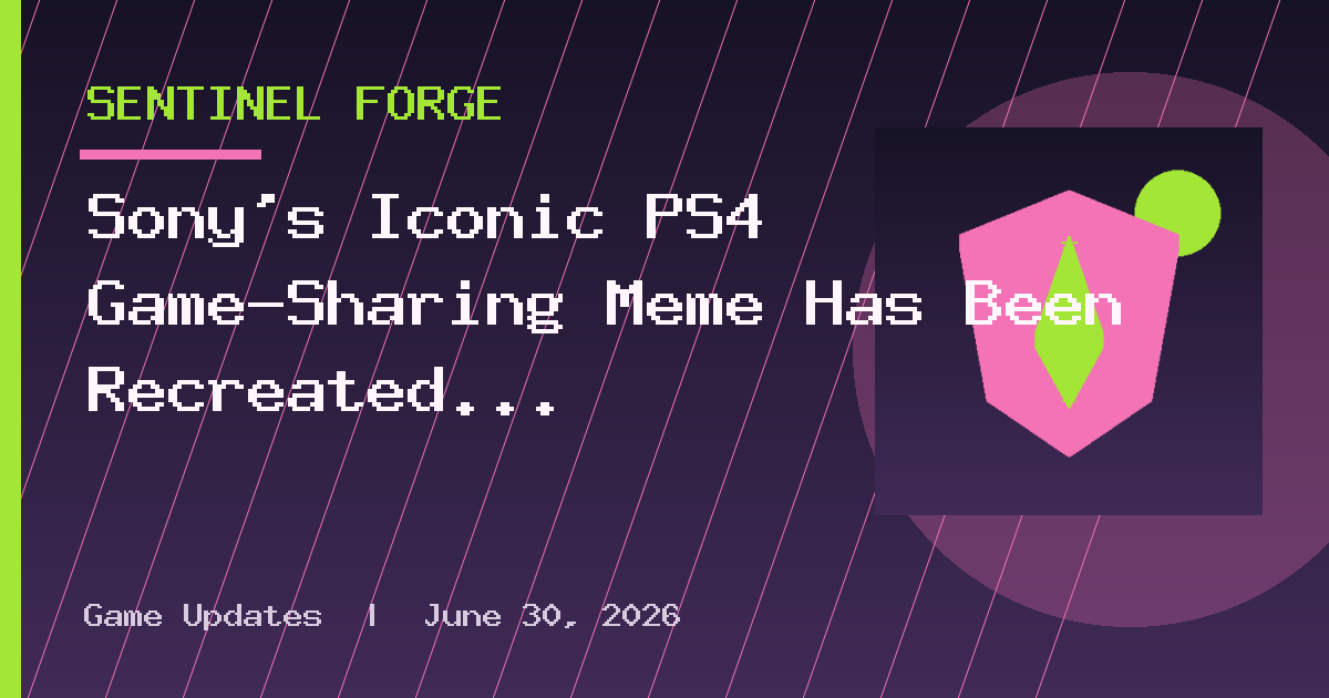 Sony’s Iconic PS4 Game-Sharing Meme Has Been Recreated To Capture Our Depressing
