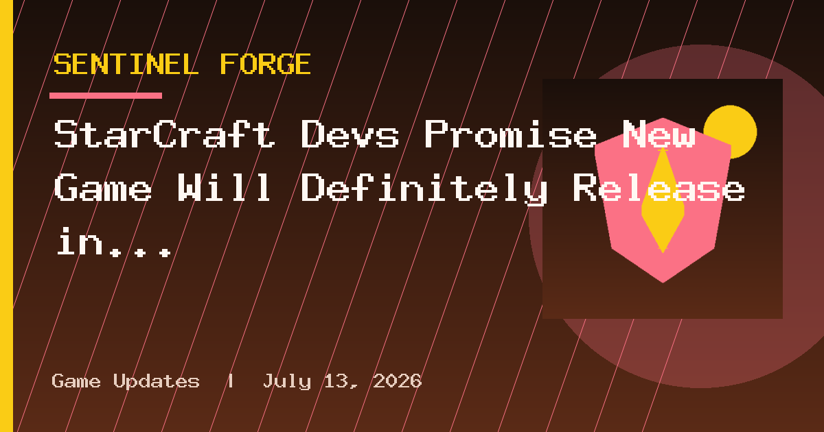 StarCraft Devs Promise New Game Will Definitely Release in 2030