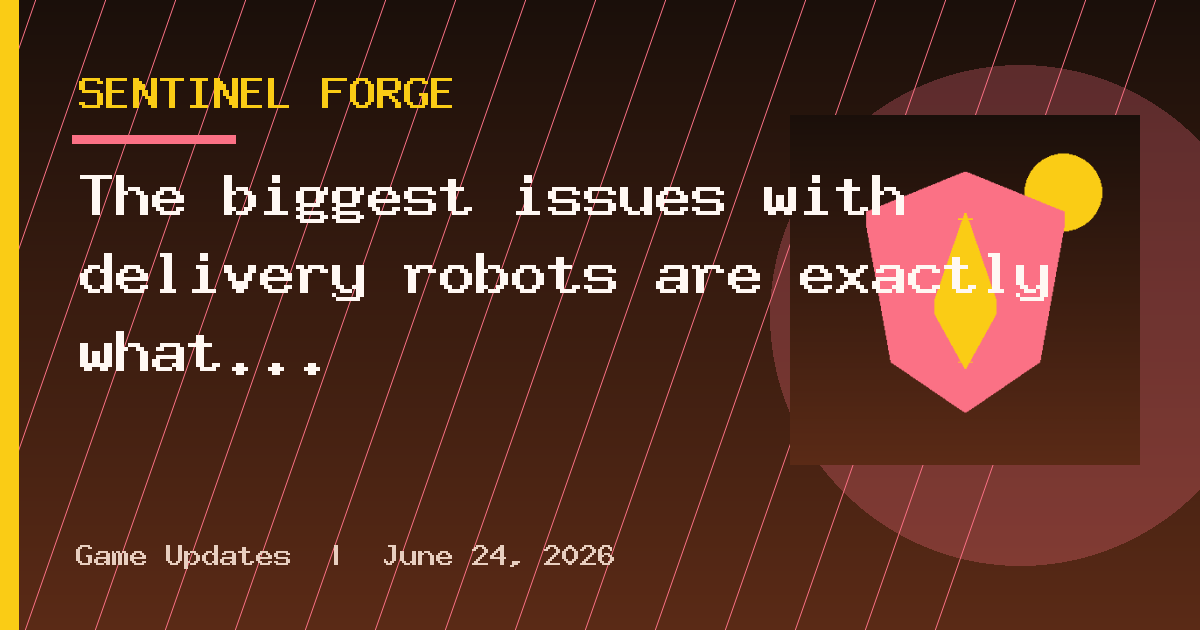 The biggest issues with delivery robots are exactly what you'd think