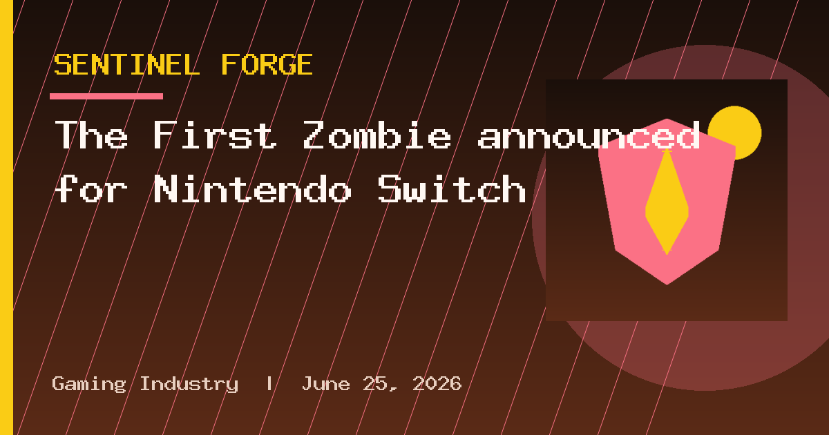 The First Zombie announced for Nintendo Switch