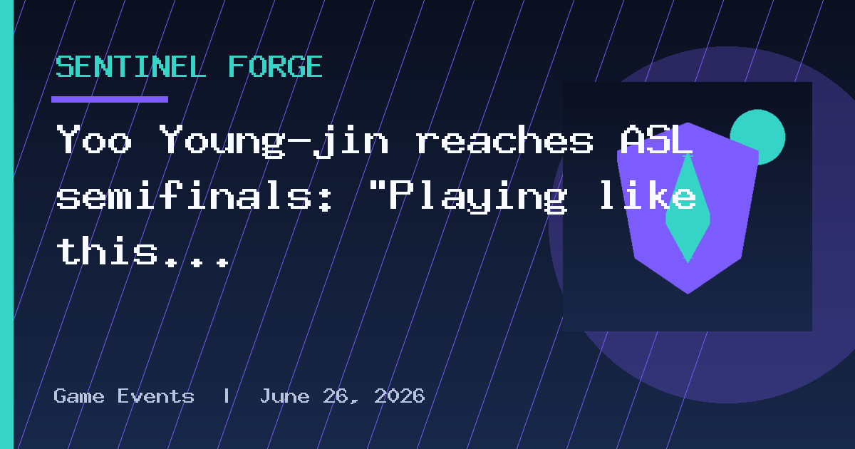Yoo Young-jin reaches ASL semifinals: "Playing like this won't work... I'll